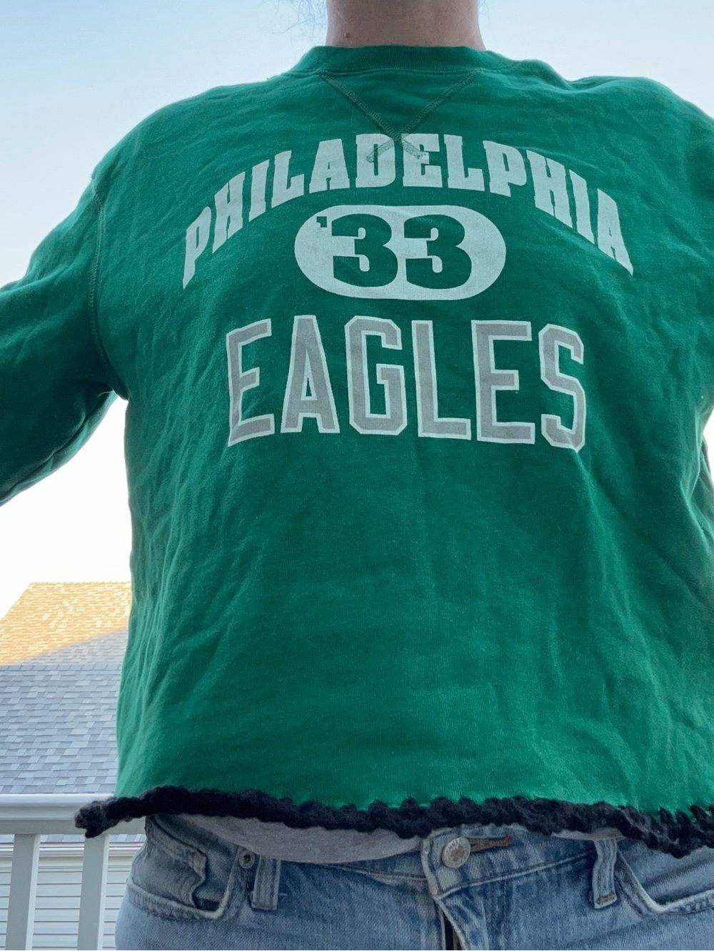 Eagles upcycled sweatshirt